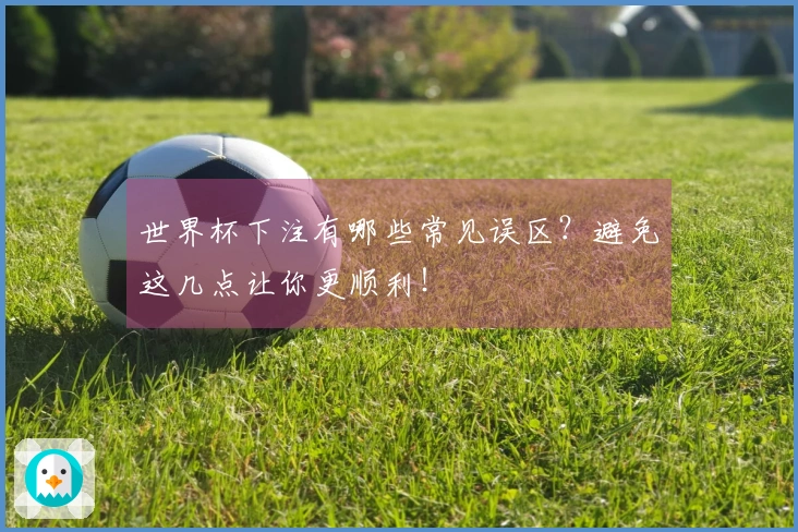 世界杯下注有哪些常见误区？避免这几点让你更顺利！